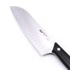 Due Cigni Fluted Santoku 18cm-custom-knives