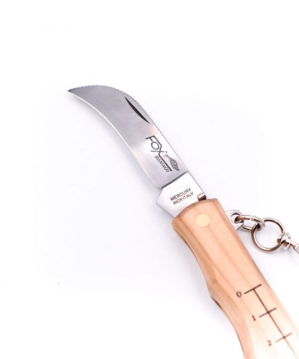 Fox Classic Mushroom Knife w/ Curved Blade Olive Wood-custom-knives