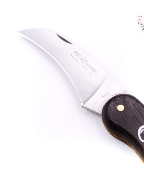 Fox Mushroom Knife w/ Curved Blade -custom-knives