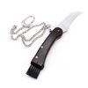 Fox Mushroom Knife w/ Curved Blade -custom-knives