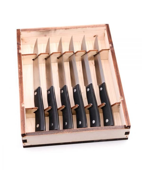 Maglio Nero Set da Bistecca 6pz-coltellipersonalizzati.com