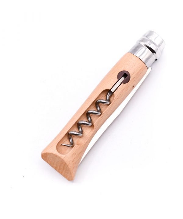 Opinel N.10 w/ Stainless Steel Corkscrew-custom-knives