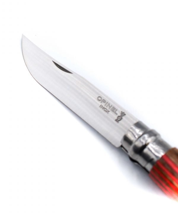 Opinel N°8 Laminato Betulla Rosso-coltellipersonalizzati.com