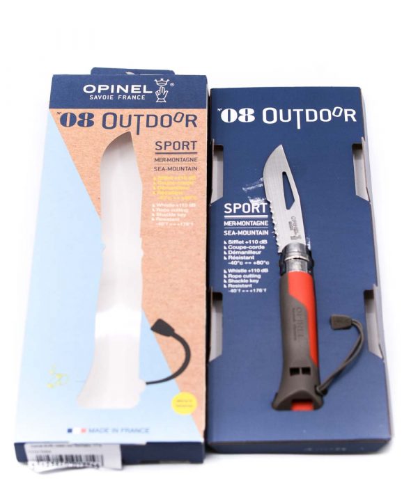 Opinel Sport Red N°8 con Fischietto-coltellipersonalizzati.com