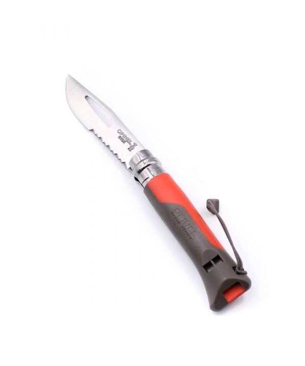 Opinel Sport Red N°8 con Fischietto-coltellipersonalizzati.com