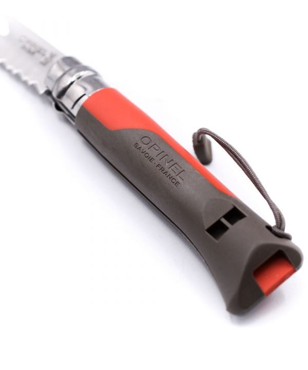 Opinel Sport Red N°8 con Fischietto-coltellipersonalizzati.com
