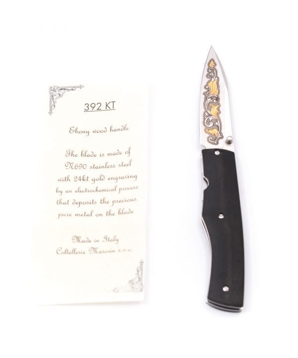 Maserin 392 KT Gold 24Kt-custom-knives