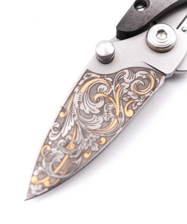 Maserin 550 KT Gold 24Kt-custom-knives