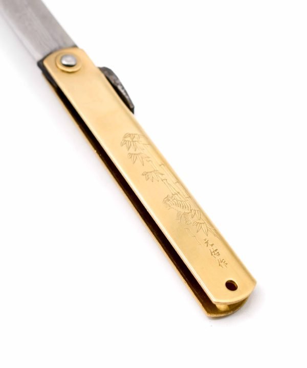 Higonokami Ottone 21cm Damasco - coltellipersonalizzati.com