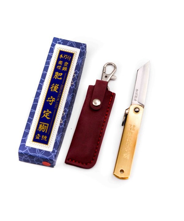 Masahiro Higonokami Ottone 13cm Fodero Rosso - coltellipersonalizzati.com