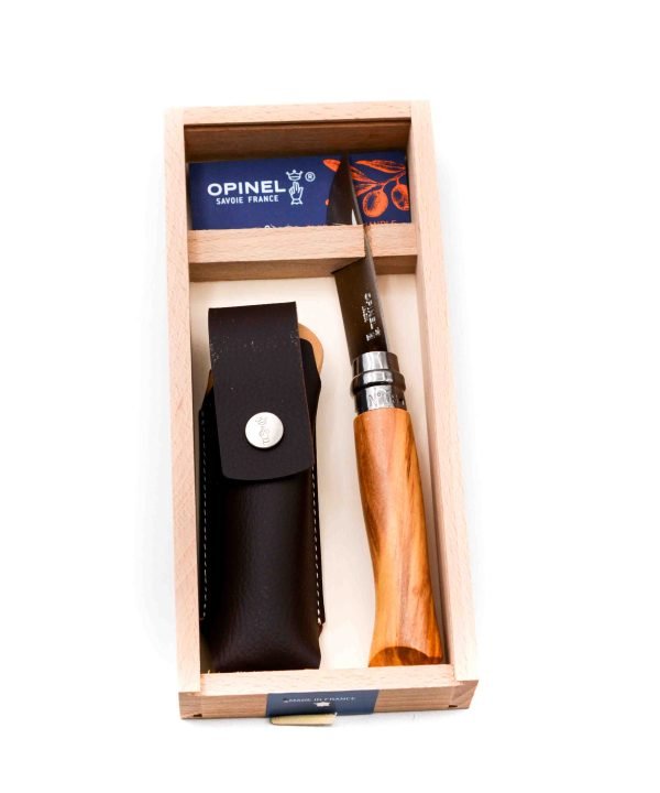 Opinel N°8 Ulivo con Fodero-coltellipersonalizzati.com