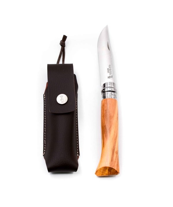 Opinel N°8 Ulivo con Fodero-coltellipersonalizzati.com