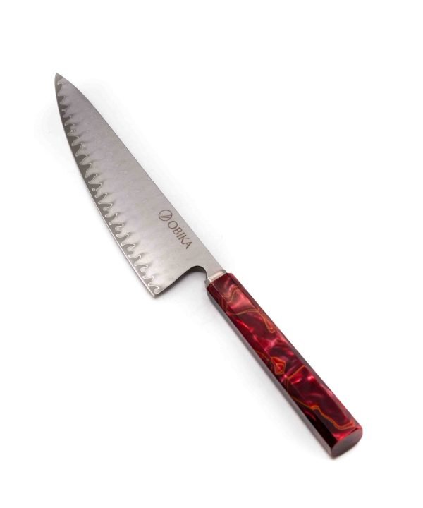 Obika Saten Red Chef 21cm - coltellipersonalizati.com