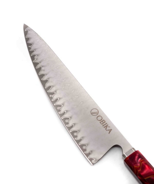Obika Saten Red Chef 21cm - coltellipersonalizati.com