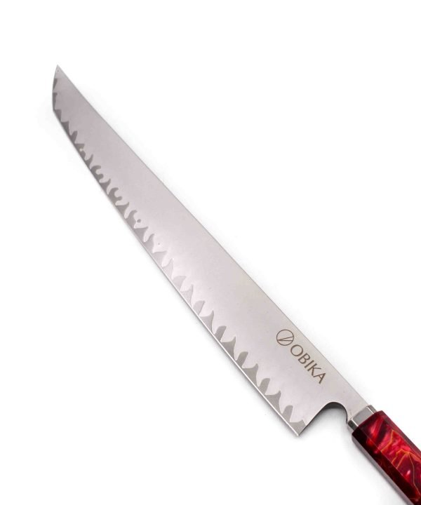 Obika Saten Red Slicer 27cm - coltellipersonalizati.com