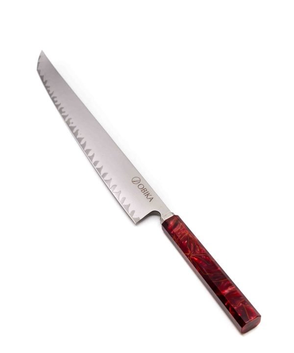 Obika Saten Red Slicer 27cm - coltellipersonalizati.com