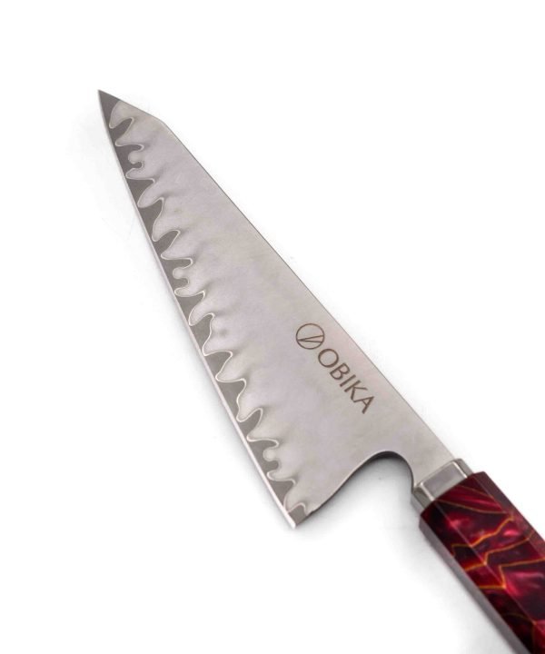 Obika Saten Red Utility 14cm - coltellipersonalizati.com