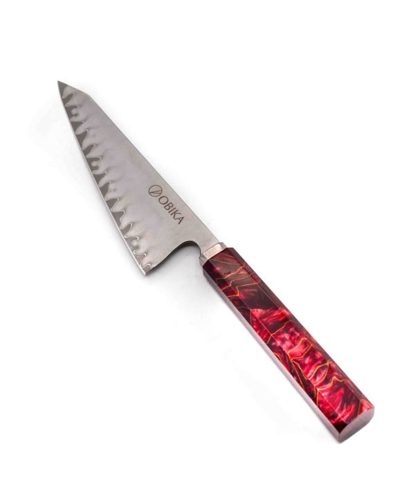 Obika Saten Red Utility 14cm - coltellipersonalizati.com