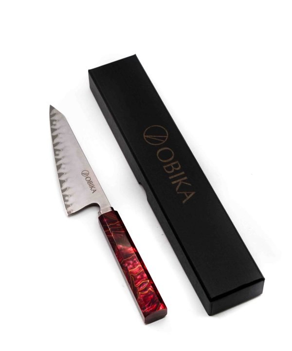 Obika Saten Red Utility 14cm - coltellipersonalizati.com