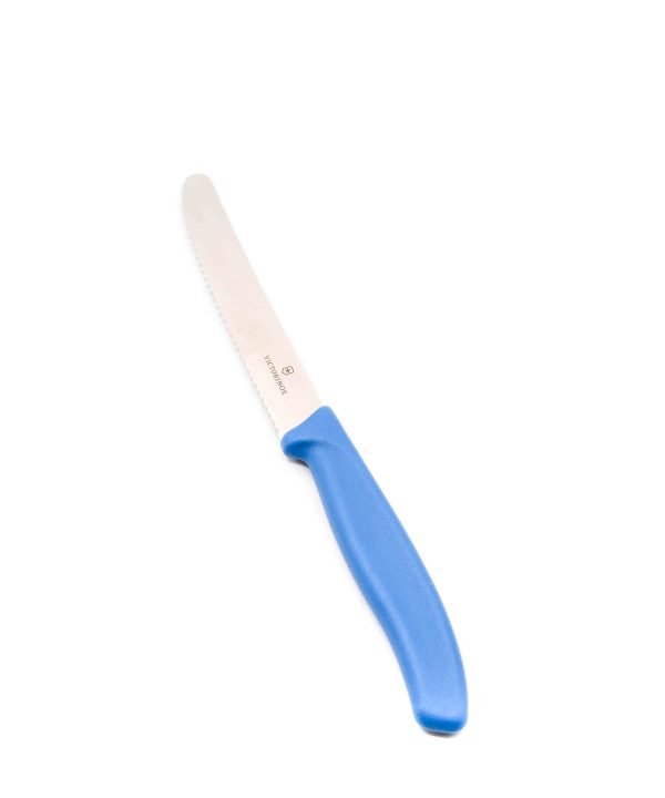 Victorinox da Tavola Dentato Punta Tonda Blu Pastello