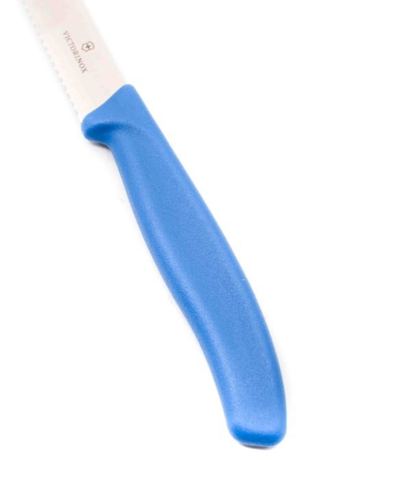 Victorinox da Tavola Dentato Punta Tonda Blu Pastello