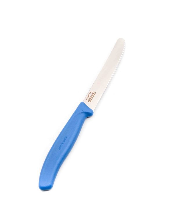 Victorinox da Tavola Dentato Punta Tonda Blu Pastello