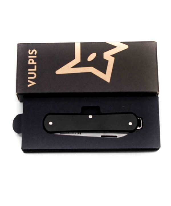 Fox Vulpis Nero Lama Singola- coltellipersonalizzati.com