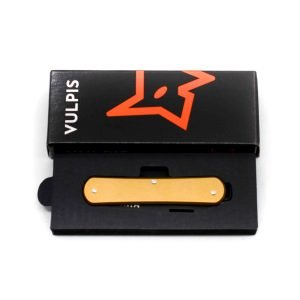 Fox Vulpis in Ottone Lama Singola- coltellipersonalizzati.com