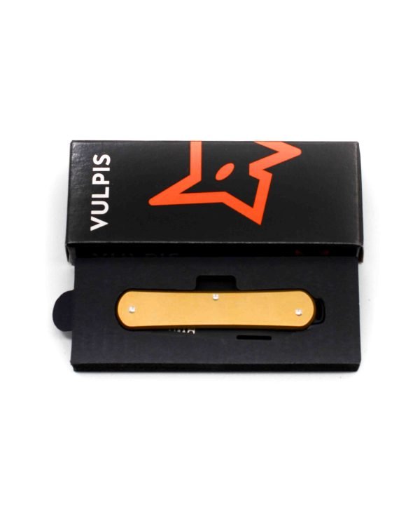Fox Vulpis in Ottone Lama Singola- coltellipersonalizzati.com