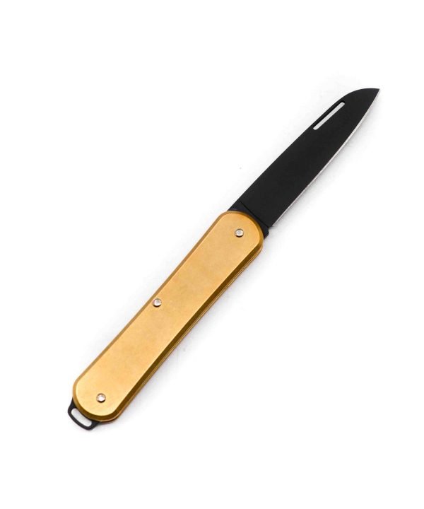 Fox Vulpis in Ottone Lama Singola- coltellipersonalizzati.com