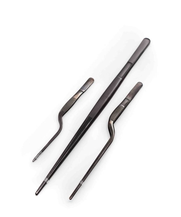 Set 3 Pinze da impiattamento Black- coltellipersonalizzati.com