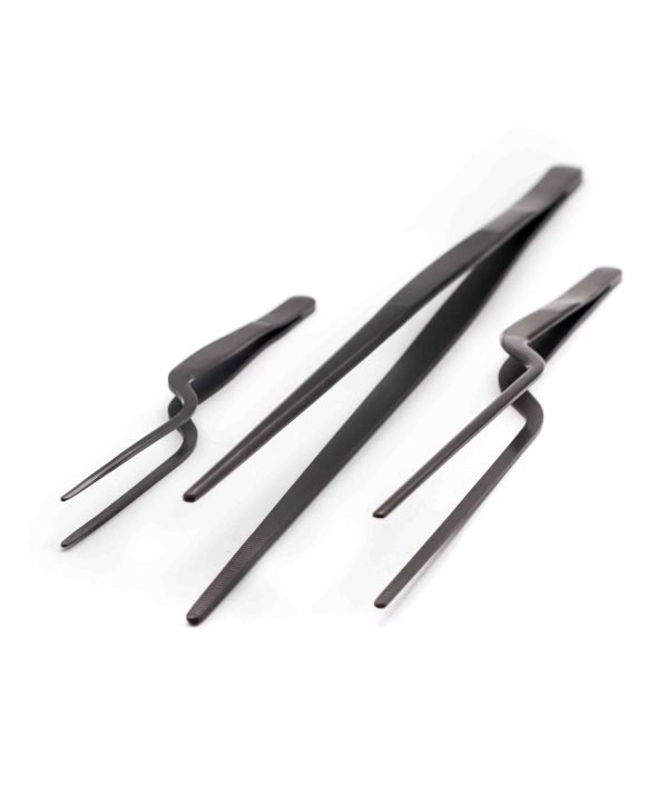 Set 3 Pinze da impiattamento Black- coltellipersonalizzati.com