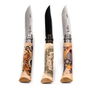 Opinel No. 8 Cosmos Complete Set (3 Knives Limited Edition) - engraveyourknives.com