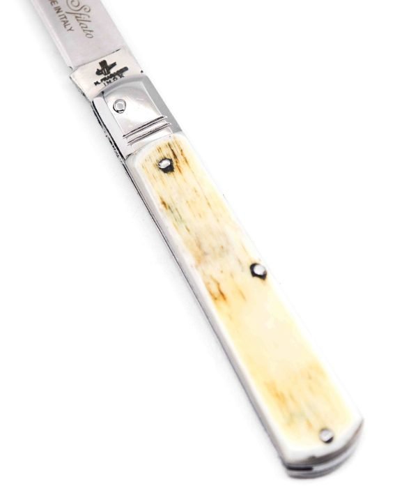 M.F. Sfilato Corno Antico Testina INOX 17cm - coltellipersonalizzati.com