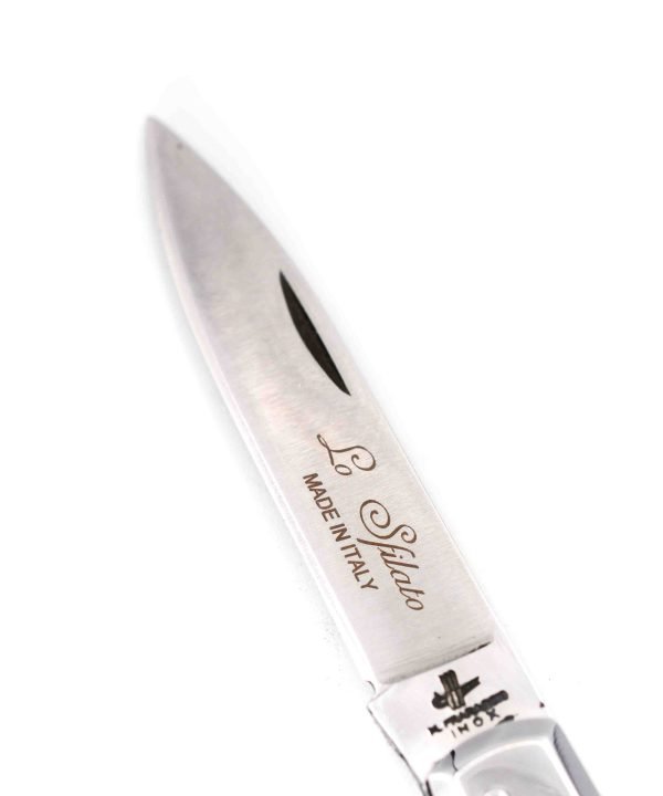 M.F. Sfilato Corno Antico Testina INOX 17cm - coltellipersonalizzati.com