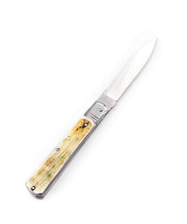 M.F. Sfilato Corno Antico Testina INOX 17cm - coltellipersonalizzati.com