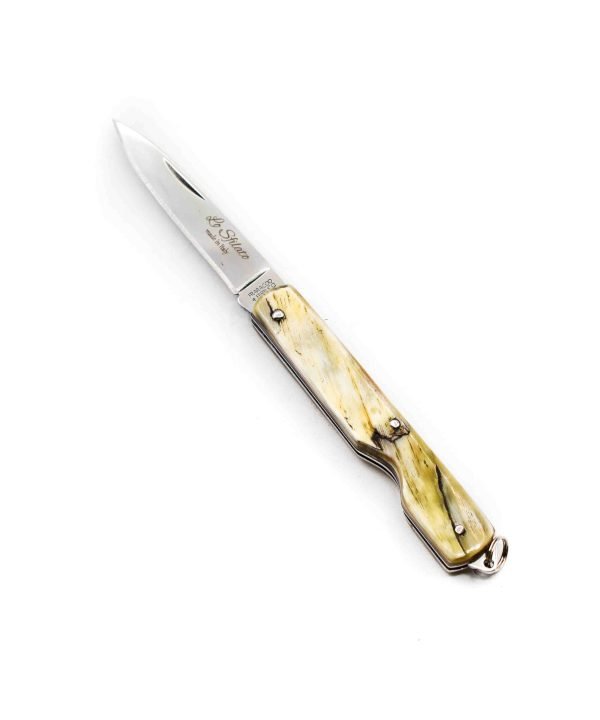 F.F. Lo Sfilato Tagliasigari testina Inox Corno Grezzo-coltellipersonalizzati.com