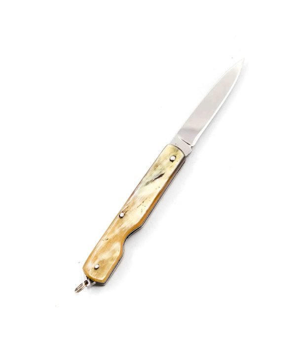 F.F. Lo Sfilato Tagliasigari testina Inox Corno Grezzo-coltellipersonalizzati.com