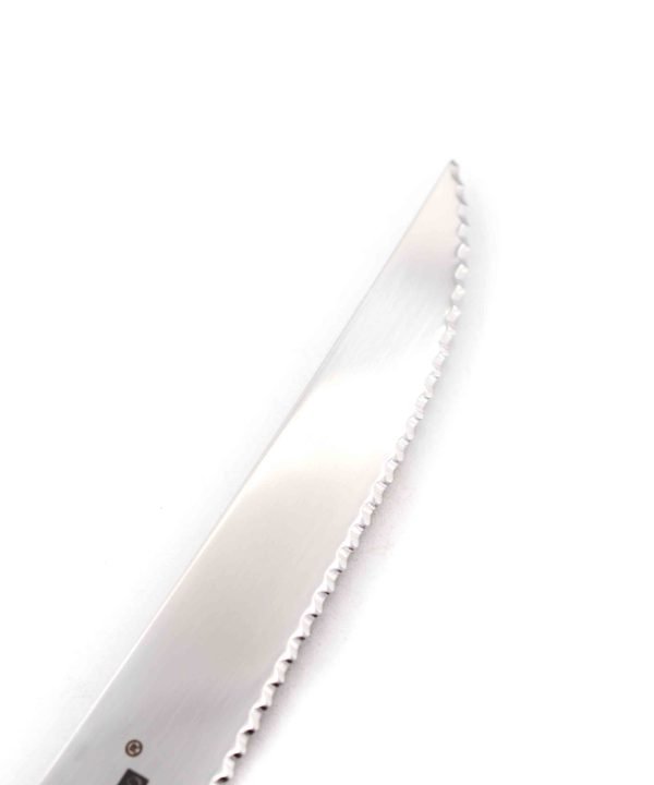Maglio Nero Set da Bistecca 6pz Dentato Ulivo-coltellipersonalizzati.com