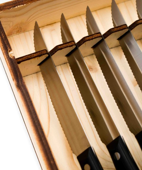 Maglio Nero Set da Bistecca 6pz Dentato-coltellipersonalizzati.com