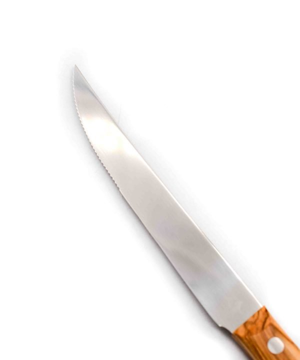 Maglio Nero Set da Bistecca 6pz Semidentato Ulivo