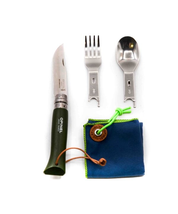 Opinel PicNic Kit Completo Verde Kaki-coltellipersonalizzati.com