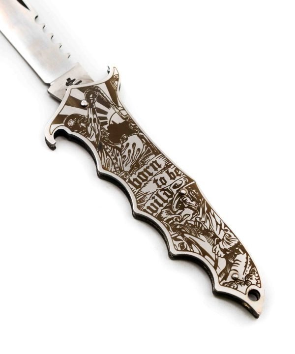 M.F. Born be to wild con Fodero-coltellipersonalizzati.com